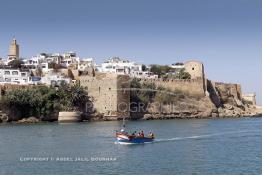 Image du Maroc Professionnelle de  La kasbah des Oudaïas de Rabat est une magnifique petite forteresse surplombant l'embouchure du fleuve Bouregreg érigée par les Almoravides pour lutter contre les tribus Berghouatas, elle séduit par sa quiétude et sa lumière.  Jeudi 6 Octobre 2011. (Photo / Abdeljalil Bounhar)
 